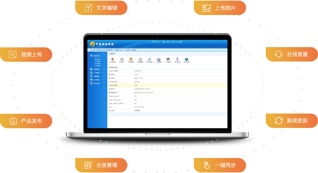 简单易用的管理后台